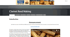 Desktop Screenshot of clarinetreedmaking.com